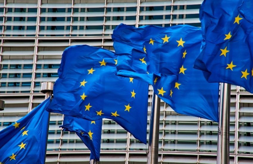 EU flags