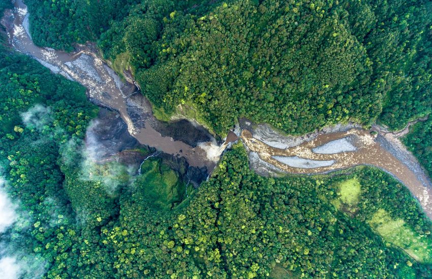 Rivier in Ecuador